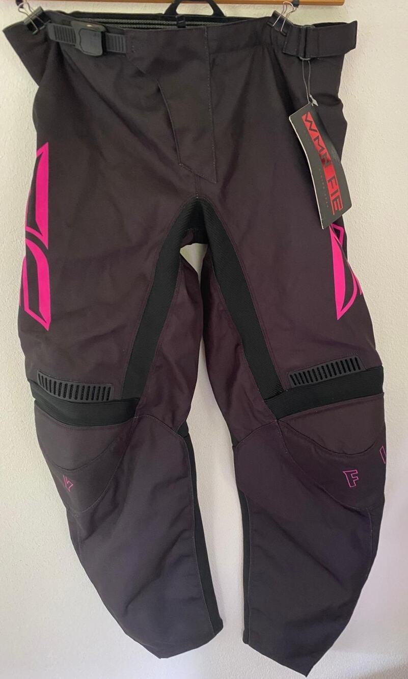 Fly Racing Women's F-16 Pants MX Offroad Black/Pink Size 07/08 New w/Tags